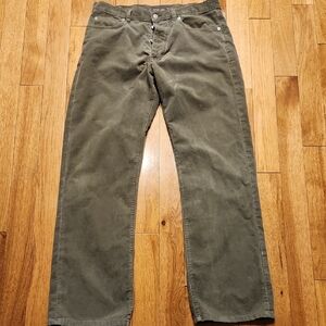 Banana Republic Men's Corduroy Pants in Olive Size 34/34